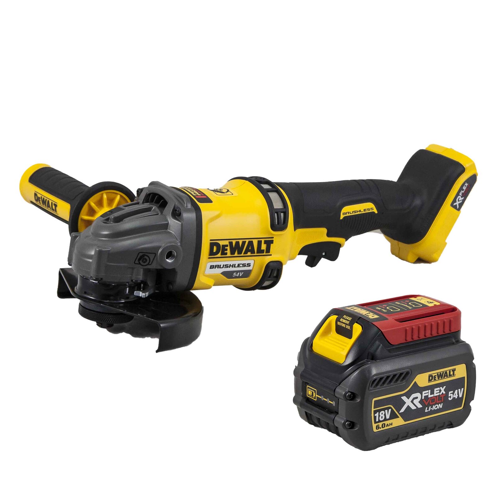 Dewalt V Xr Flexvolt Dcg Cordless Brushless Mm Angle Grinder With Dcb Melbourne Tool Sal