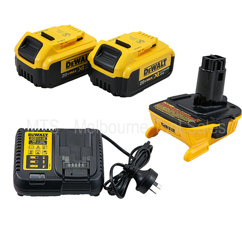 Dewalt Dca1820 18V Xrp To Xr 18V / 20V Battery Adaptor With 2 X Dcb204 Batteries