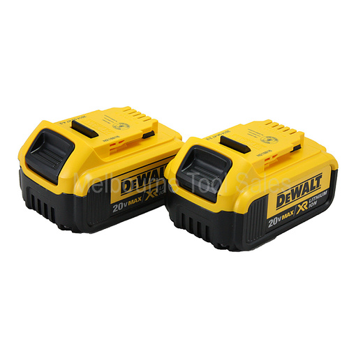 2 X Dewalt Dcb204 18/20V 4.0Ah Max* Premium Xr Lithium Ion Slide Battery 